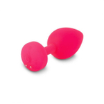 Маленькая дизайнерская анальная пробка с вибрацией Gplug (Цвет: розовый)