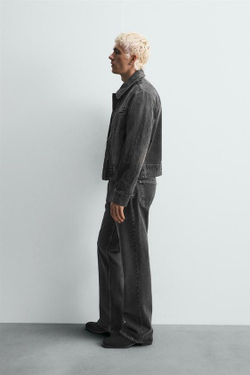 ZARA ДЖИНСЫ БУТКЭТ - LIMITED EDITION, ЧЕРНЫЙ