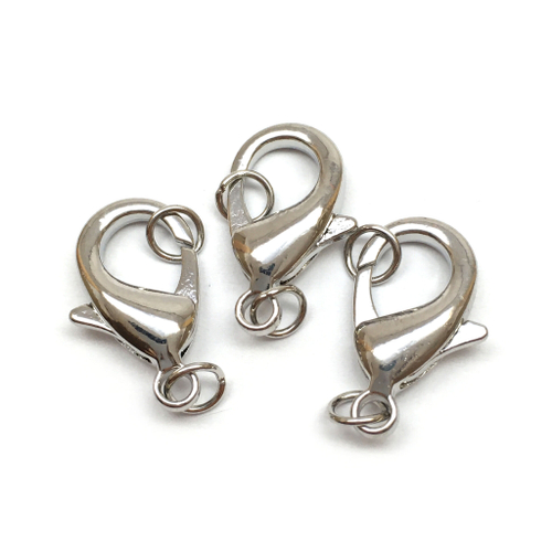 Замок лобстер 20х11 мм, родий