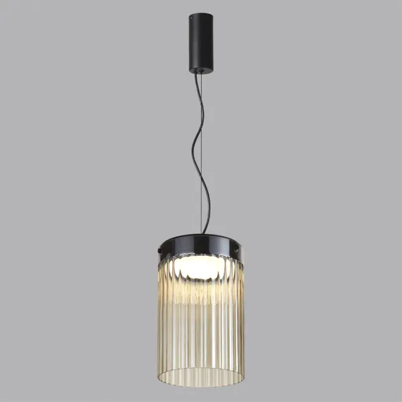 5047/15L L-VISION ODL24 000 черный/светл.янтарный/металл/стекло Подвес LED 15W 4000К 1676Лм PILLARI