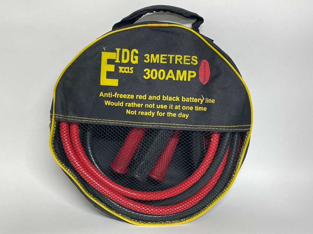 Провода (300А, 2.4 метра) пусковые, прикуривания в сумке, утолщённая жила, морозостойкие, медные, энергия (2 шт. / комплект)