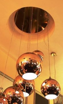люстра tom dixon copper shade 7 balls