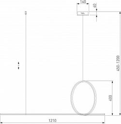 Подвесной светильник Eurosvet Mist 90266/1 золото