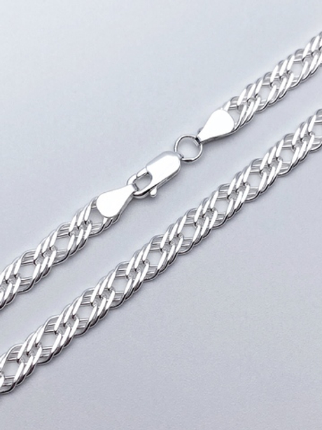 Цепь из серебра/Ромб тройной