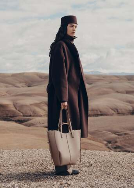 POLENE СУМКА CYME TOTE, ТЕМНО-СЕРЫЙ