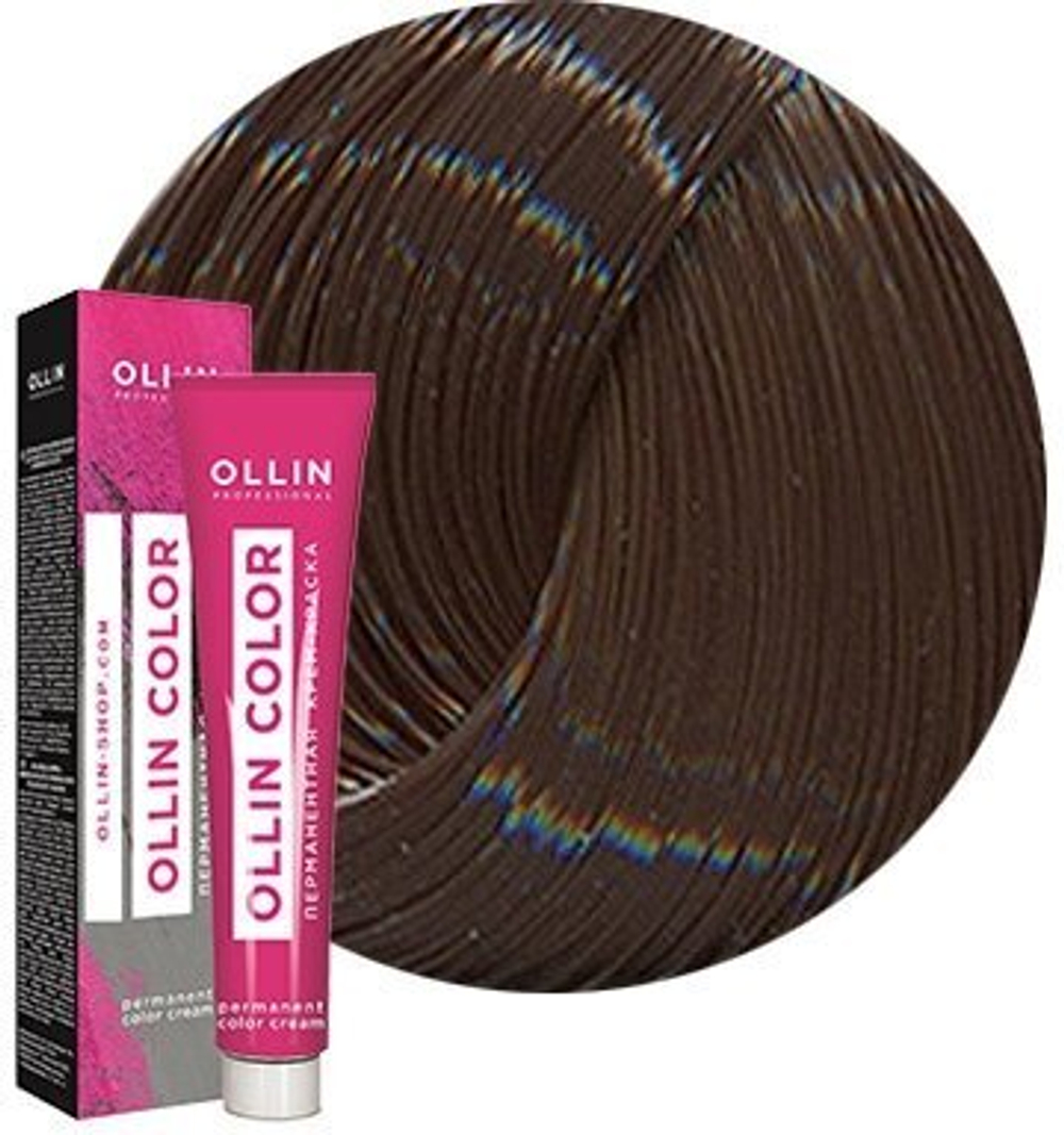 OLLIN COLOR 4/1 шатен пепельный 60мл Перманентная крем-краска для волос