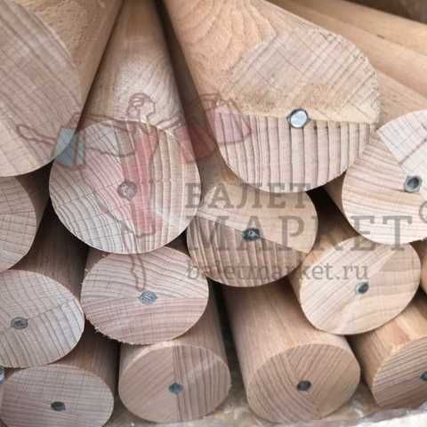 Деревянный поручень для хореографических станков из цельноламельного бука со стальным сердечником 2000мм