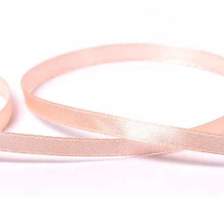 Лента атласная 6 мм ( 1/4 "),№007 персиковый