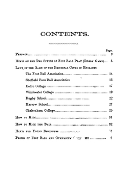 The book of rules of the game of foot-ball | Charles William Alcock