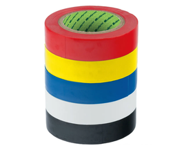 Набор изолент СИБРТЕХ ПВХ цветных 15мм х 10м, 5 шт.130 мкм 88799