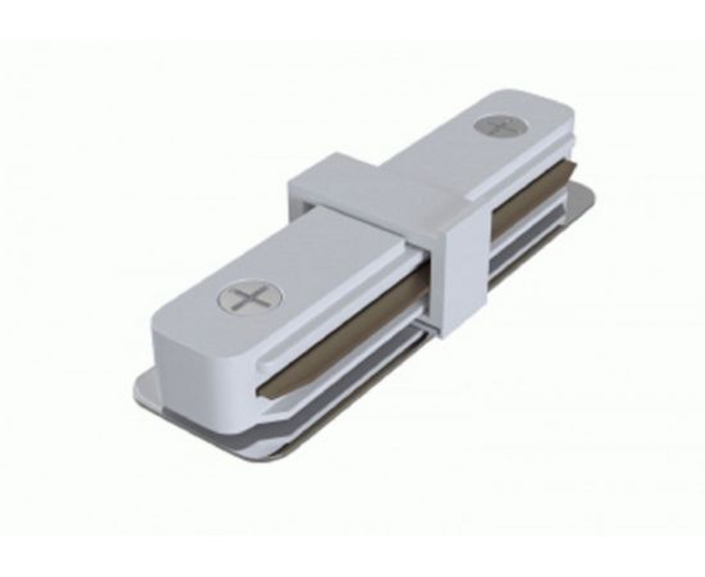 Коннектор ЭРА TR-1PA-IC-WH прямой для однофазного шинопровода белый