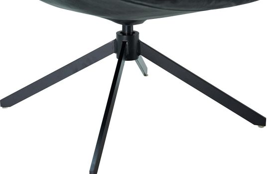 Кресло Husk с низкой спинкой, коричневое с серым