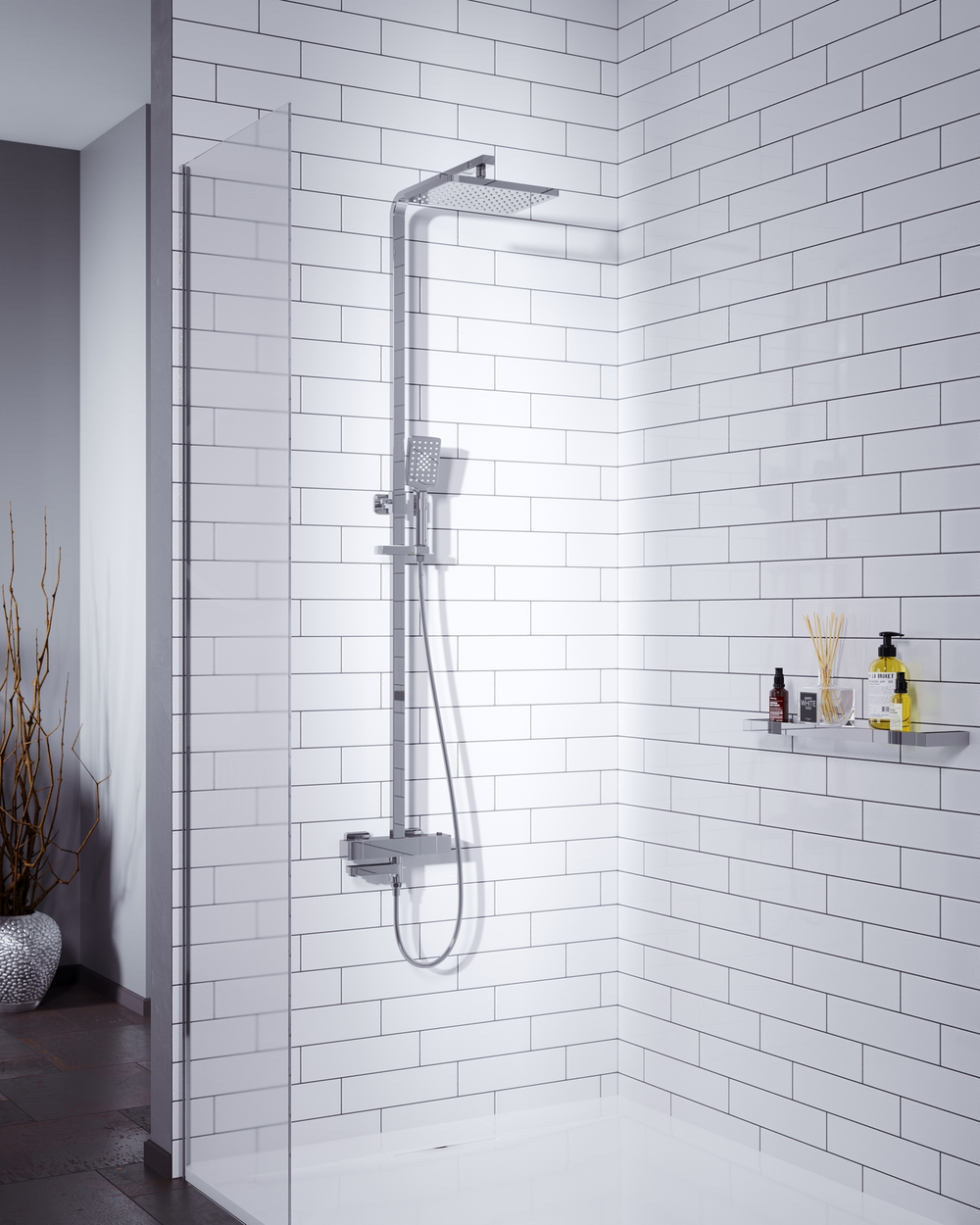 Душевая система с термостатом Tetra-Thermo SX-0169/00 Хром