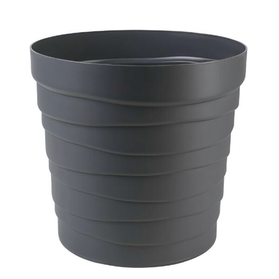 Кашпо "Бархан" с донышком (7,5л) Цв. Антрацит