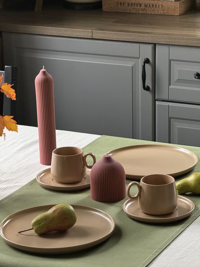 Свеча декоративная бордового цвета из коллекции edge, 25,5см