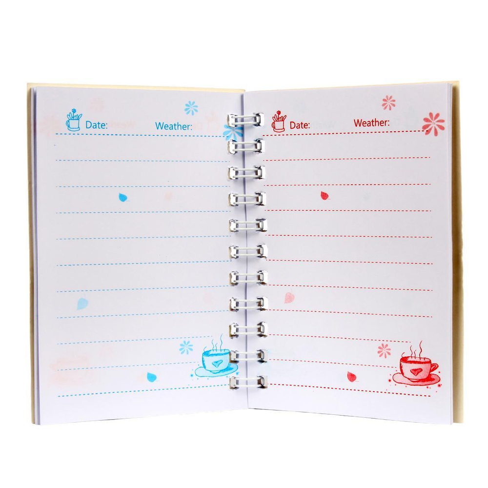 Блокнот на спирали "Машина" 10, 5*6,5см, 4 штуки комплект в пакете на подвесе