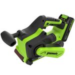 Ленточная шлифовальная машина акк. Greenworks G24BS, 24V, б/щет, 75х457мм, 259 м/мин,1х2Ач,ЗУ,кор (3100607CUA)