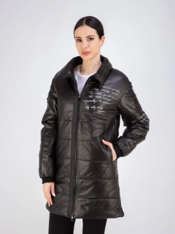 Пальто из натуральной кожи