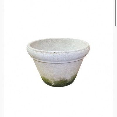 Кашпо бело-зеленое [Арт. 94993]