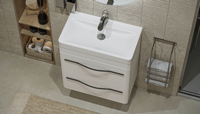 Тумба подвесная VELVEX Jill 60 с раковиной VELVEX 9595(60)