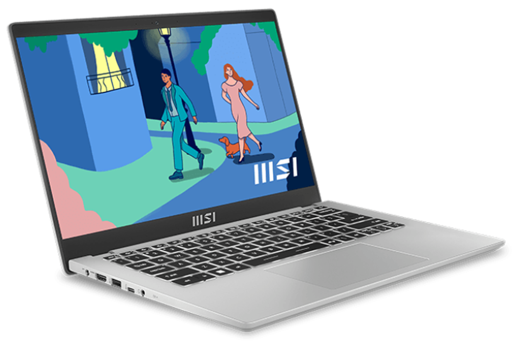 Ноутбук  MSI Modern 14 C12MO 14 ", Core i3, 8 Гб RAM, 256 Гб SSD, UHD Graphics, Серебристый