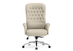 Офисное кресло Woodville Oxford ivory, ножки хром