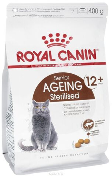 Royal Canin 400г Ageing Sterilised 12+ Сухой корм для стерилизованных кошек старше 12 лет