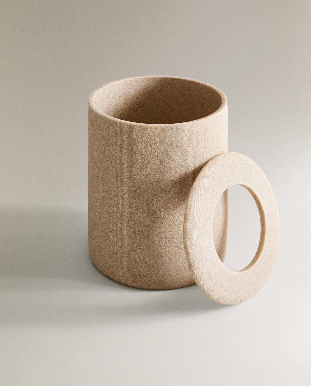 Zara Home ведро для мусора, смола, бежевый