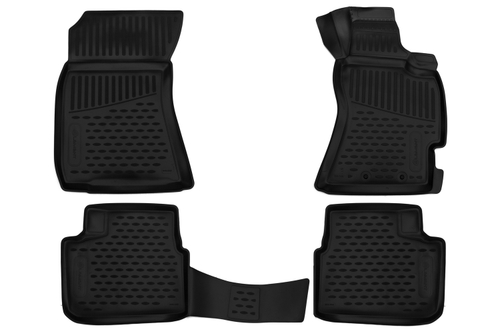 Коврики 3D в салон SUBARU Forester 3 (SH) AK, MK, 4WD, 2007-2012, правый руль, 4 шт. (полиуретан)  AFM3D4620210