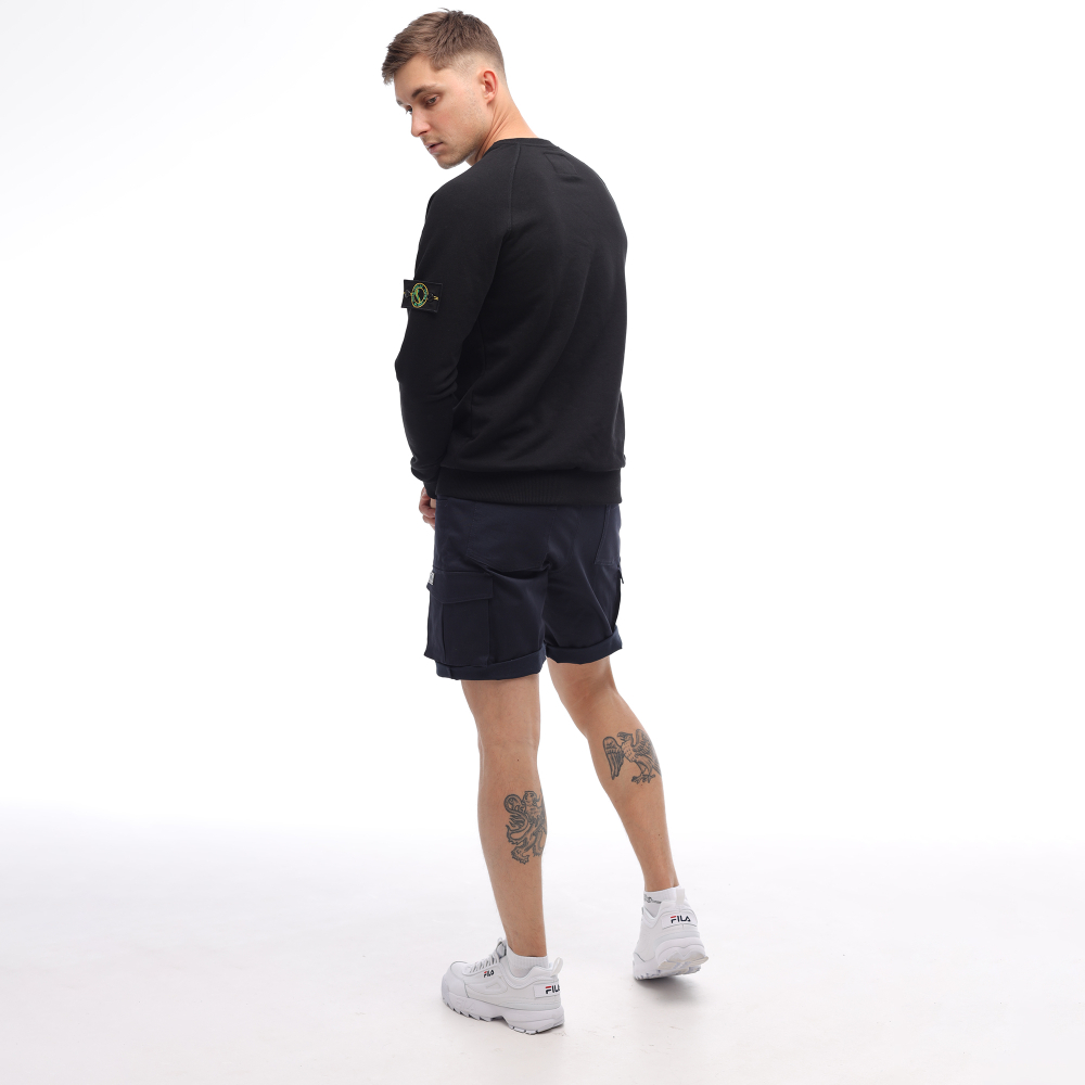 Мужской свитшот черный с патчем Город Горький