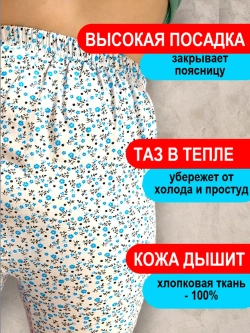 Теплые панталоны с начёсом и ластовицей термошорты