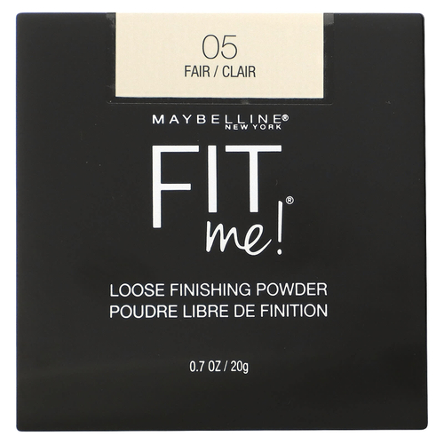 Maybelline, Fit Me, рассыпчатая финишная пудра, оттенок 05 «Светлый», 20 г