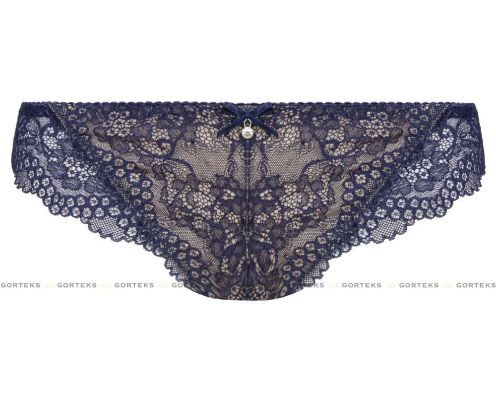 Трусики-слипы Scarlet из кружевного полотна (Размер: 36) (Цвет: темно-синий)