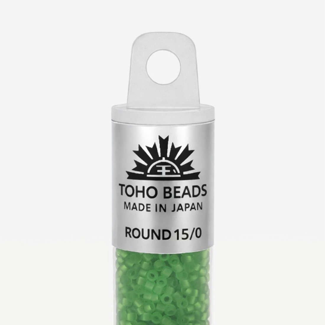 Японский бисер TOHO Round 15/0 (№7F), прозрачный матовый