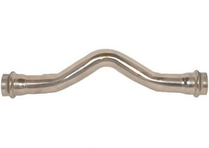 Обводы Rommer двухраструбные прессовые из нерж. стали (RSS-0006)