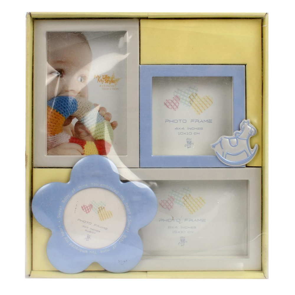 Фоторамка алюмин. 10*15см. + 10*10см. + 8*8см. Pioneer 13929