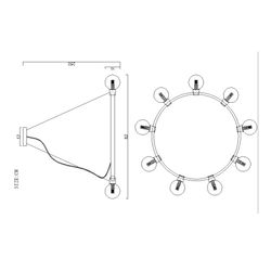 Подвесная Люстра Flamb D82 By Imperiumloft
