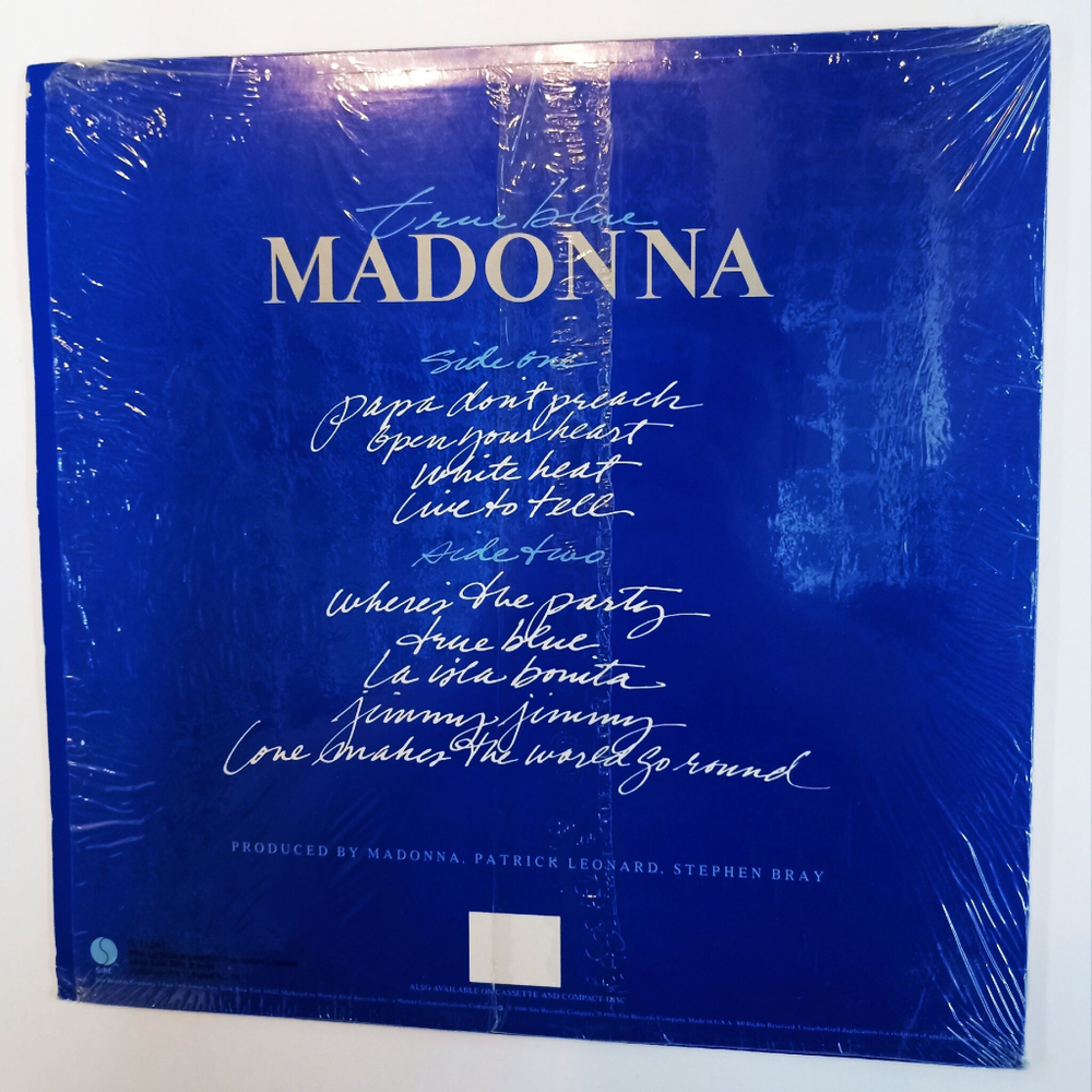 Винтажная виниловая пластинка LP Madonna True Blue (USA 1986)