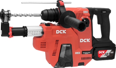Перфоратор аккумуляторный бесщеточный DCK KRH20V-26, пылесборник, 18В. 2,8 дж, 2*6а/ч