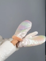 Варежки женские зимние непромокаемые болоньевые