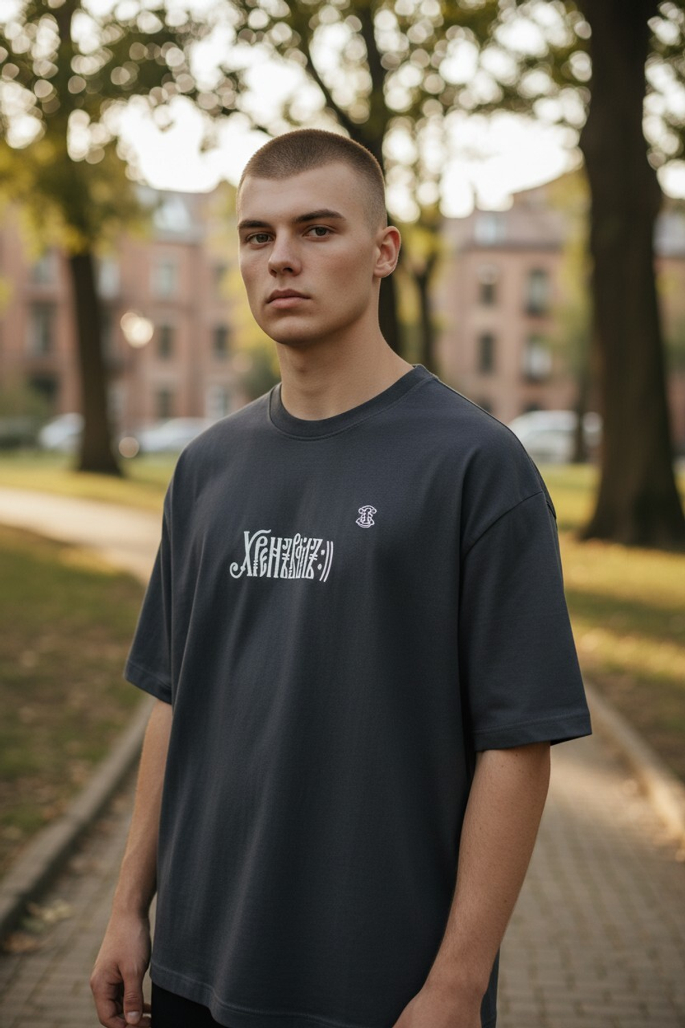 Футболка с вышивкой "Хрен Вам"