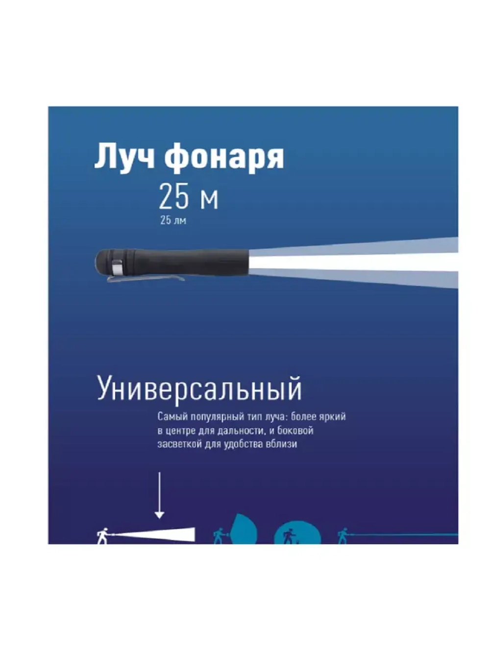 Фонарь ручной KOC120B 0,5Вт LED /1xAA/