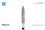 Бор алмазный черный Frank Dental типа FG - D.863.018.SG.FG