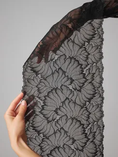 03-248 ОПТ Кружево эластичное 23 см, черный