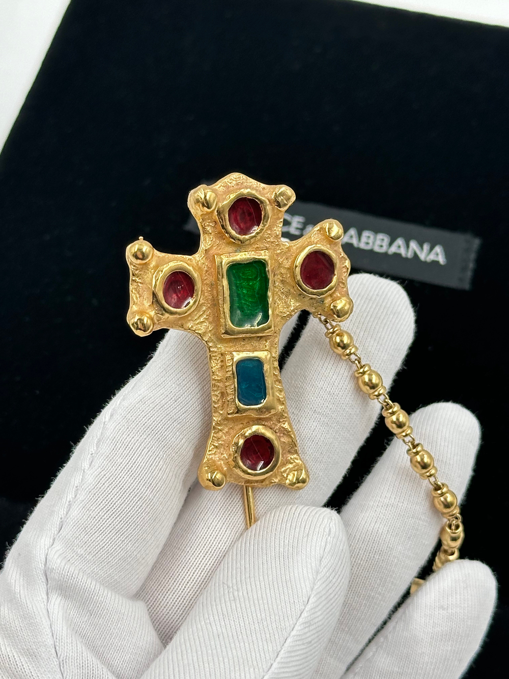 Брошь булавка Крест Dolce & Gabbana