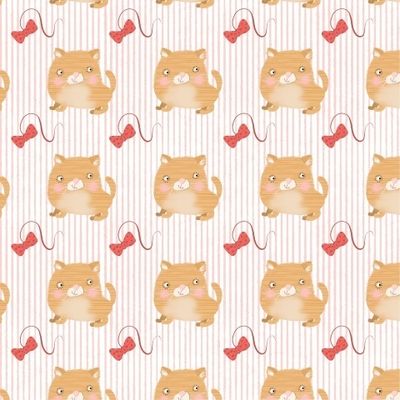 Котик и бантик