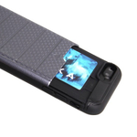 Чехол с вырезами под пластиковые карты для iPhone 7 Plus, 009464 Серебристый