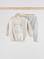 Свитшот и легинсы в комплекте для малышей Next AM2-395, Серый