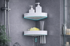 Настенные полки без сверления: Секрет сухой и чистой ванной комнаты