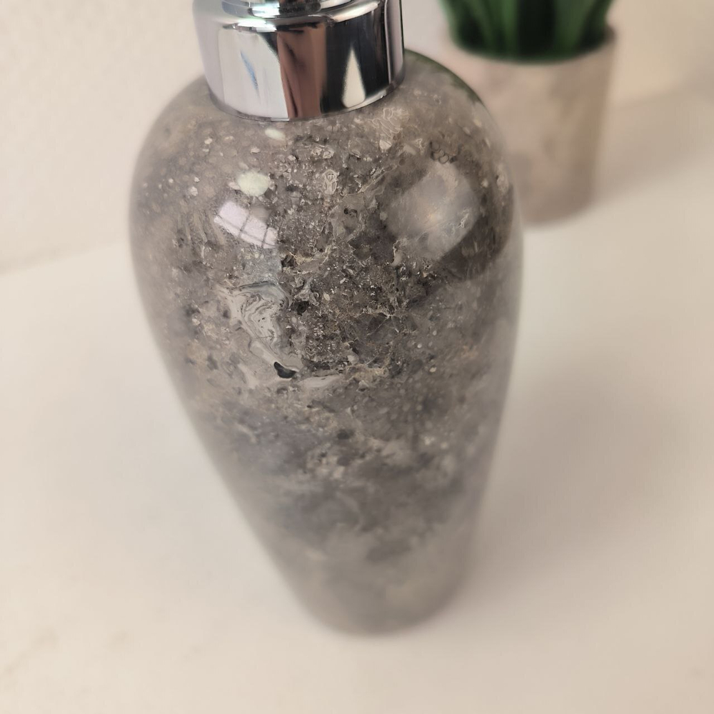 Дозатор для мыла из мрамора Grey DM-63963 (76)